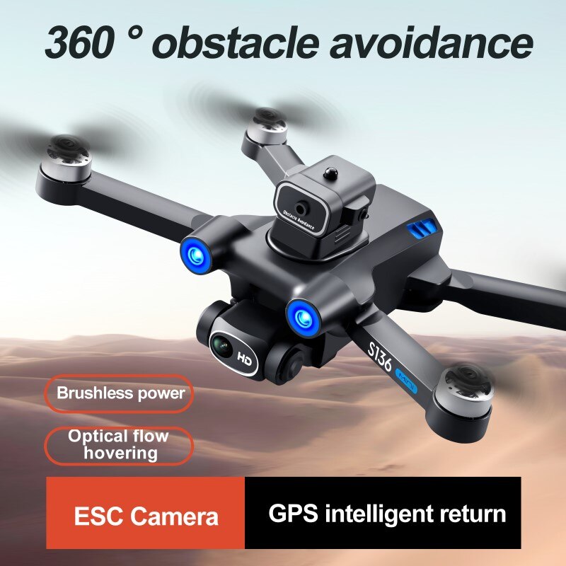 5G 4K 전문 항공 UAV GPS 드론, 앱 원격 제어 전기 조정 카메라 1 키 리턴 맞춤형 경로 항공기 장난감